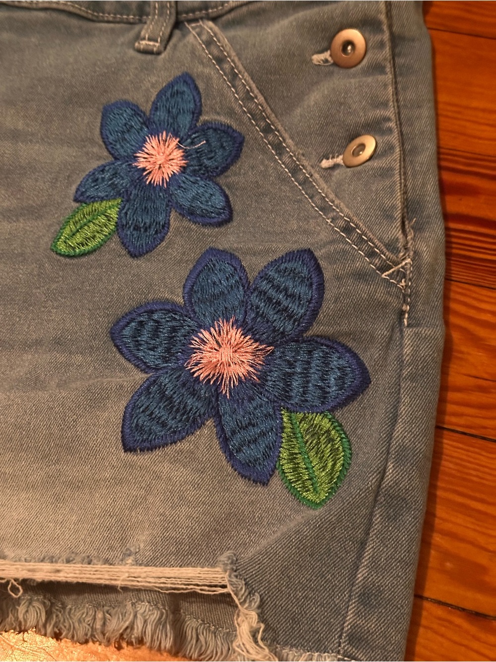 Soft Overall Shorts • Flower • XXL • Denim Utility Outdoors - Picture 5 of 10